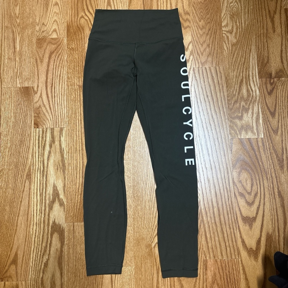 Lululemon X Soul cycle leggings olive